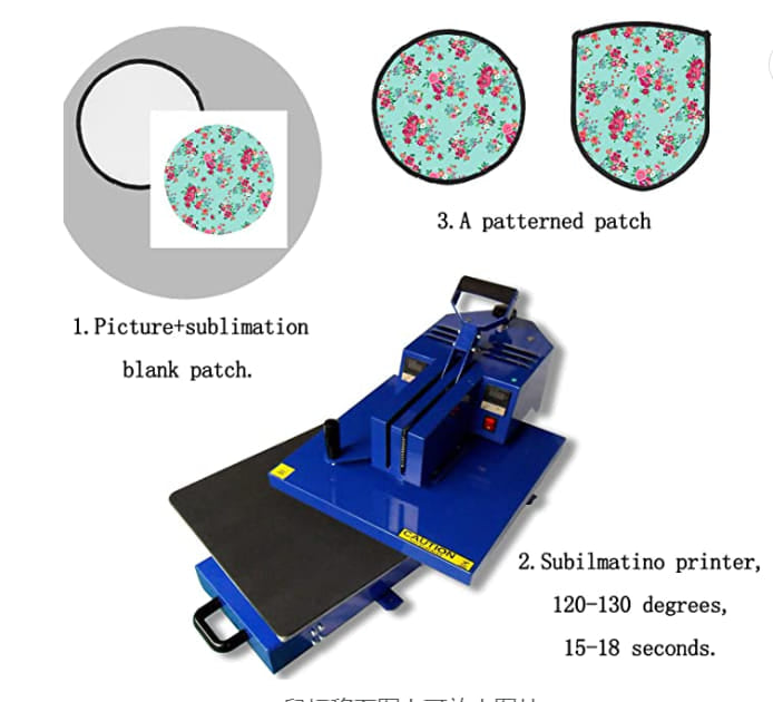Polyester Patches for Sublimation | Hot Melt Adhesive Patches | Hat Patches | Shirt Patches