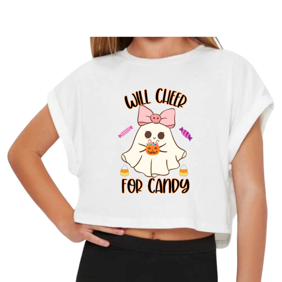 Camiseta o top corto Cheer Monster (pedido por adelantado)