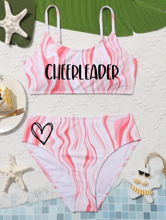 Allover Print Bikini Swimsuit