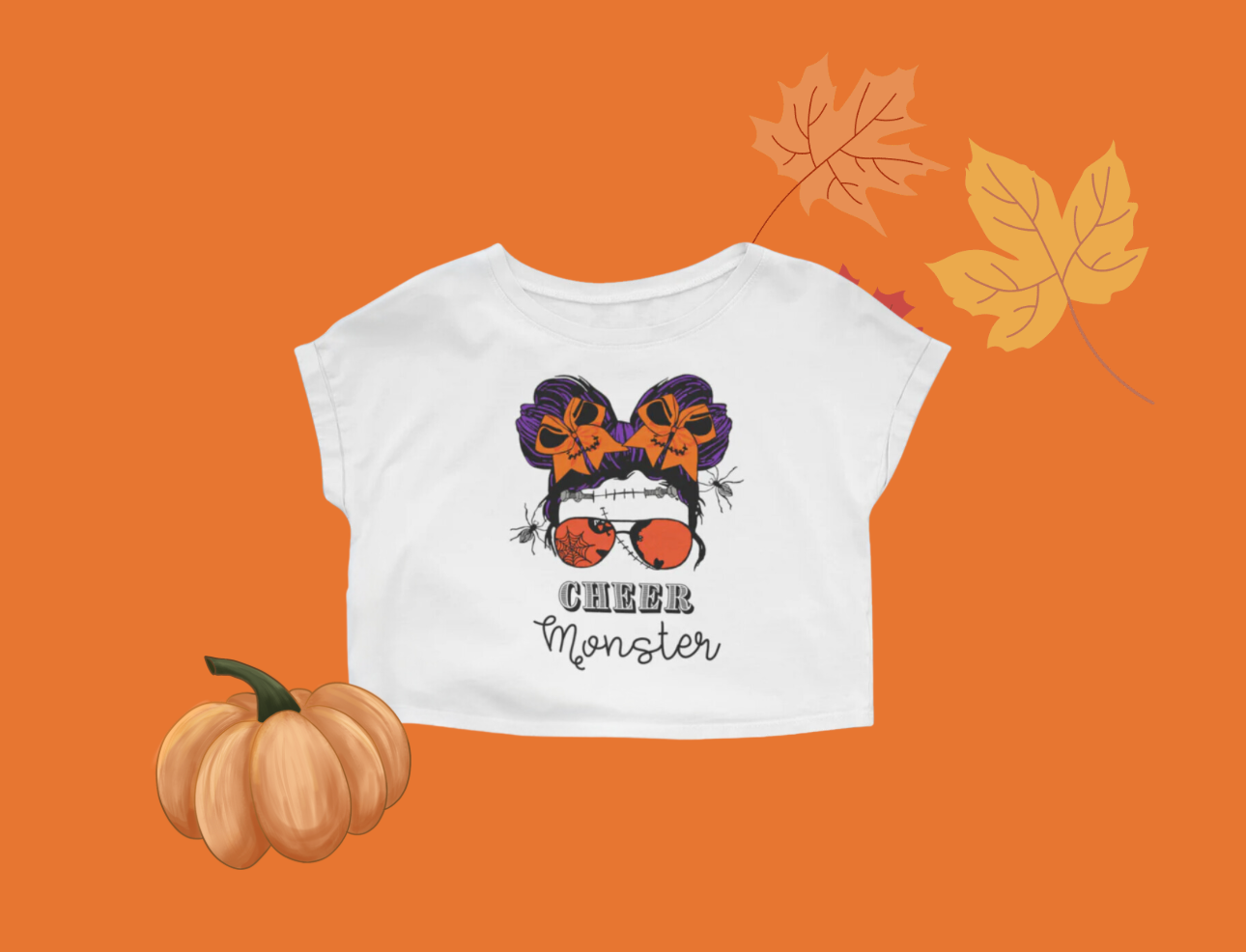 Camiseta o top corto Cheer Monster (pedido por adelantado)