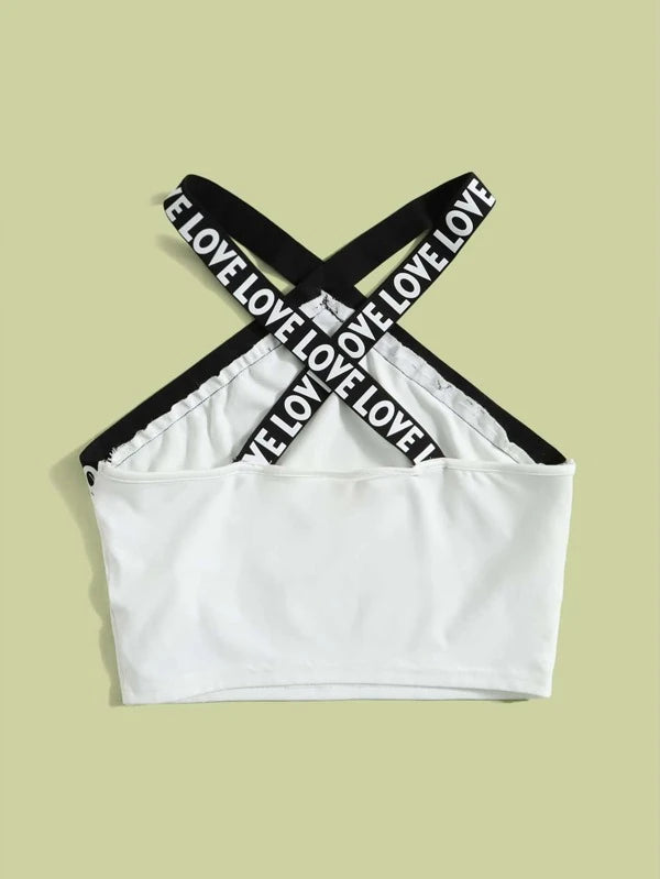 Love Letter Cheer Halter Top for kids (Discontinue)