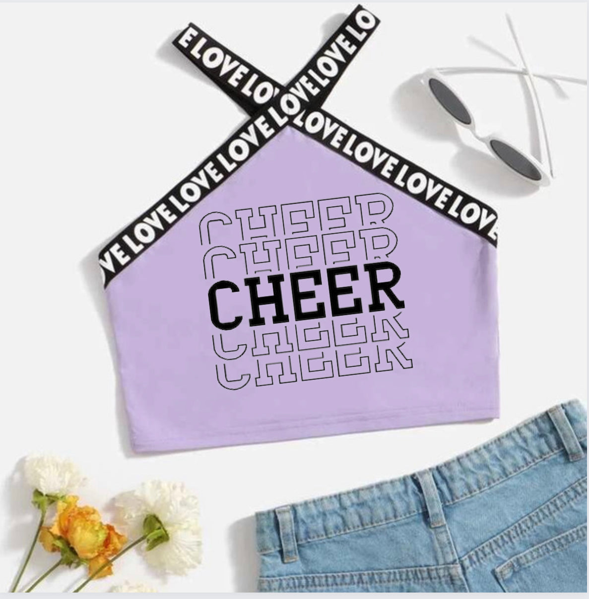 Love Letter Cheer Halter Top for kids (Discontinue)