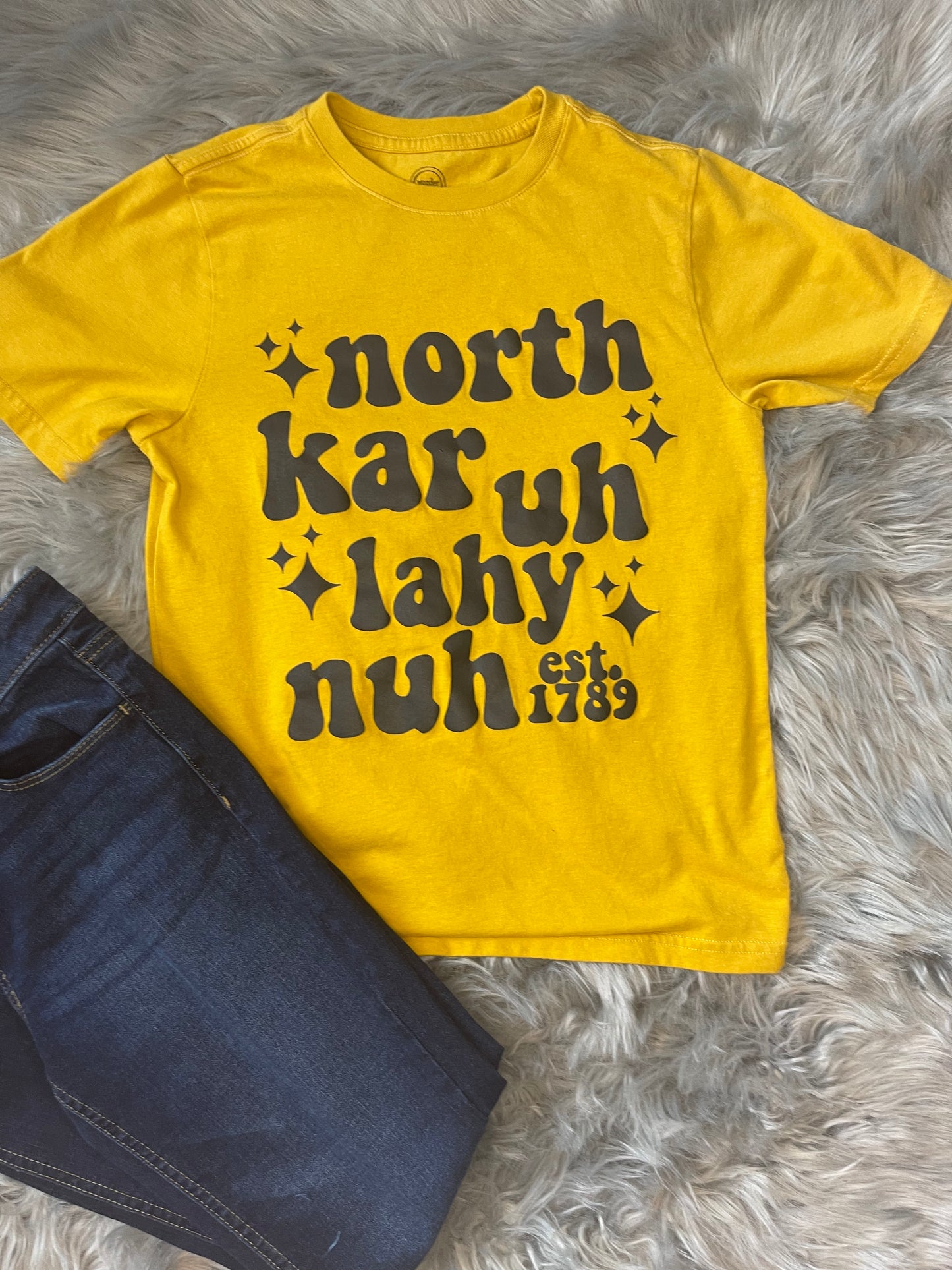 Camisa de pronunciación del estado de Carolina del Norte