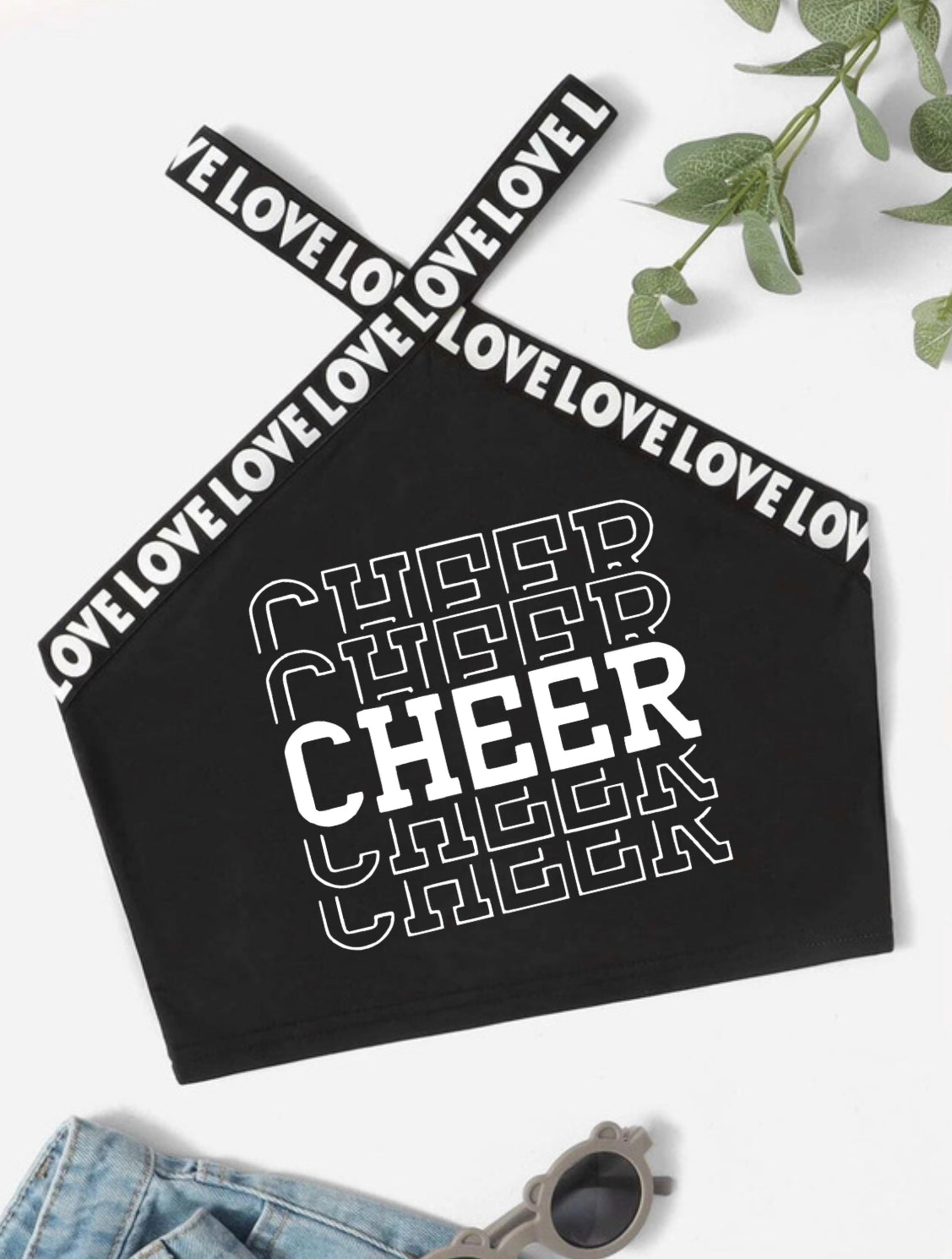 Love Letter Cheer Halter Top for kids (Discontinue)