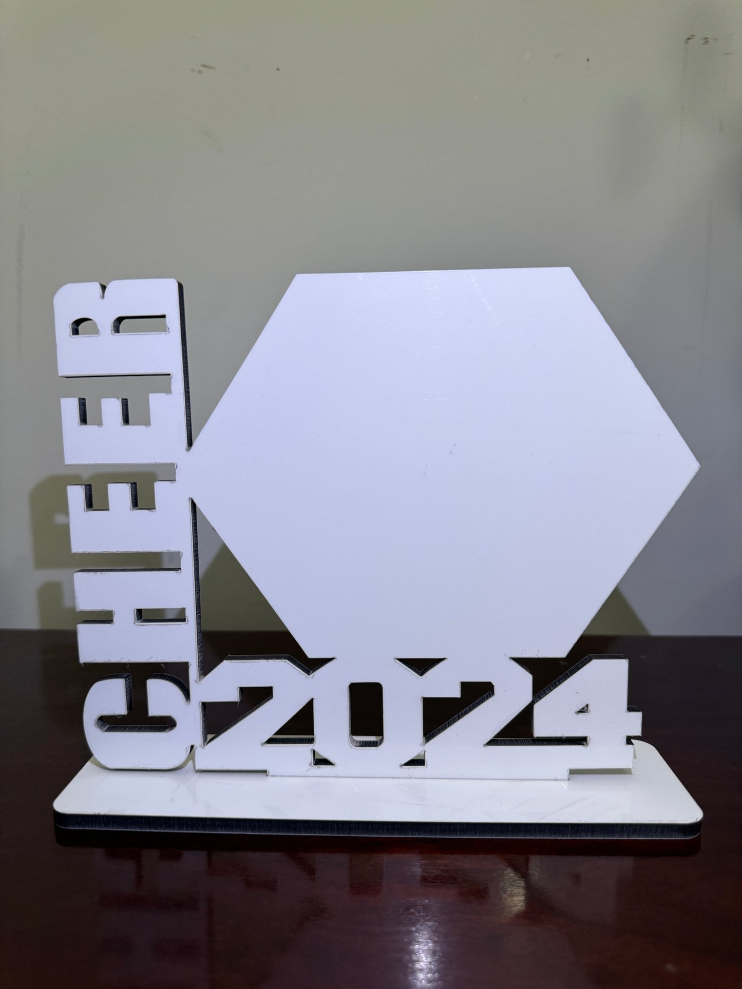 Cheer 2024 Photo Frame Sublimation Blank Cheer 2024 Plaque