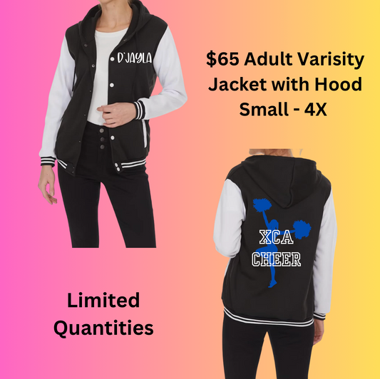 Adult Varsity Jacket With Hood