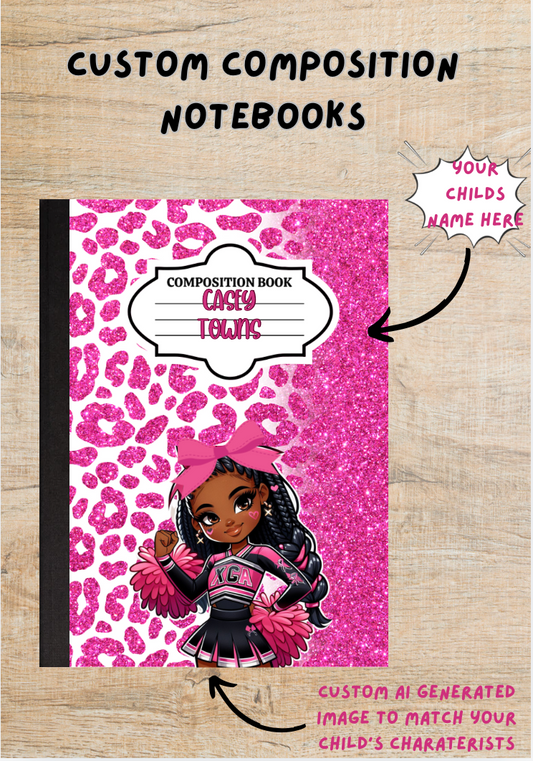 Personalized Composition Notebook | Back to school Notebook| Customized Notebook for kids