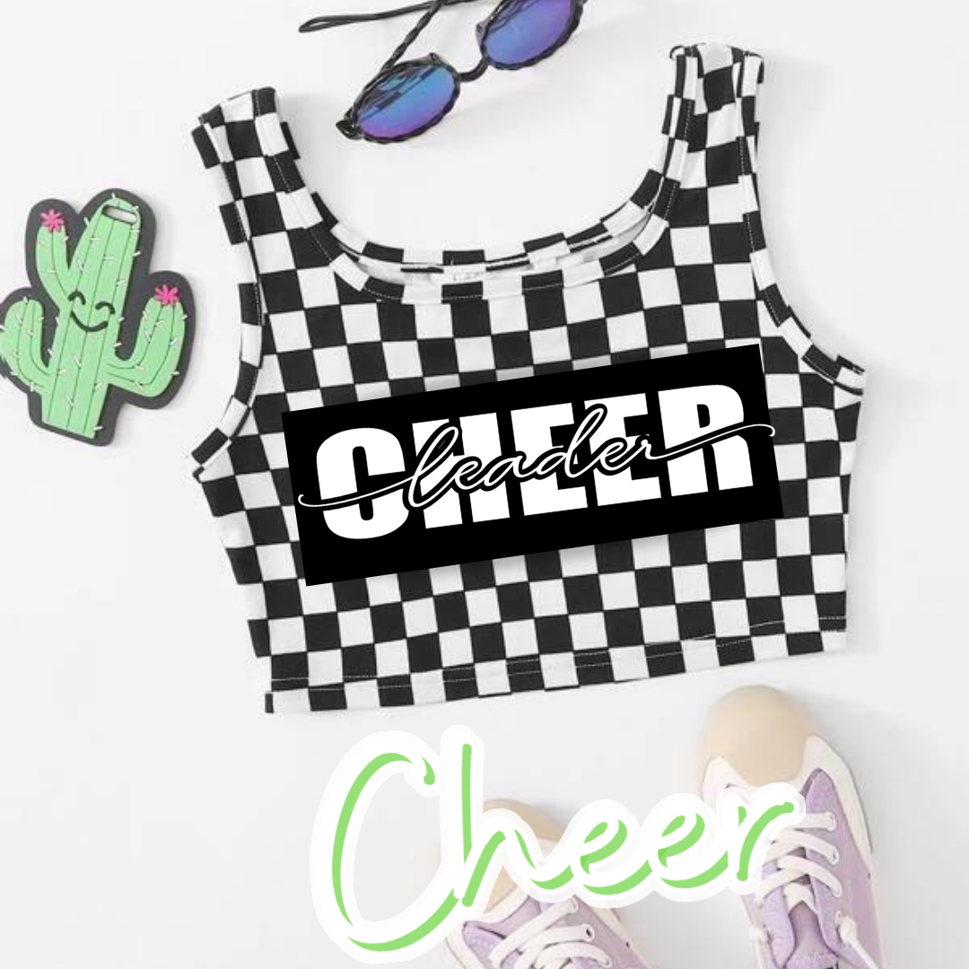 Checkered Cheerleader Crop top
