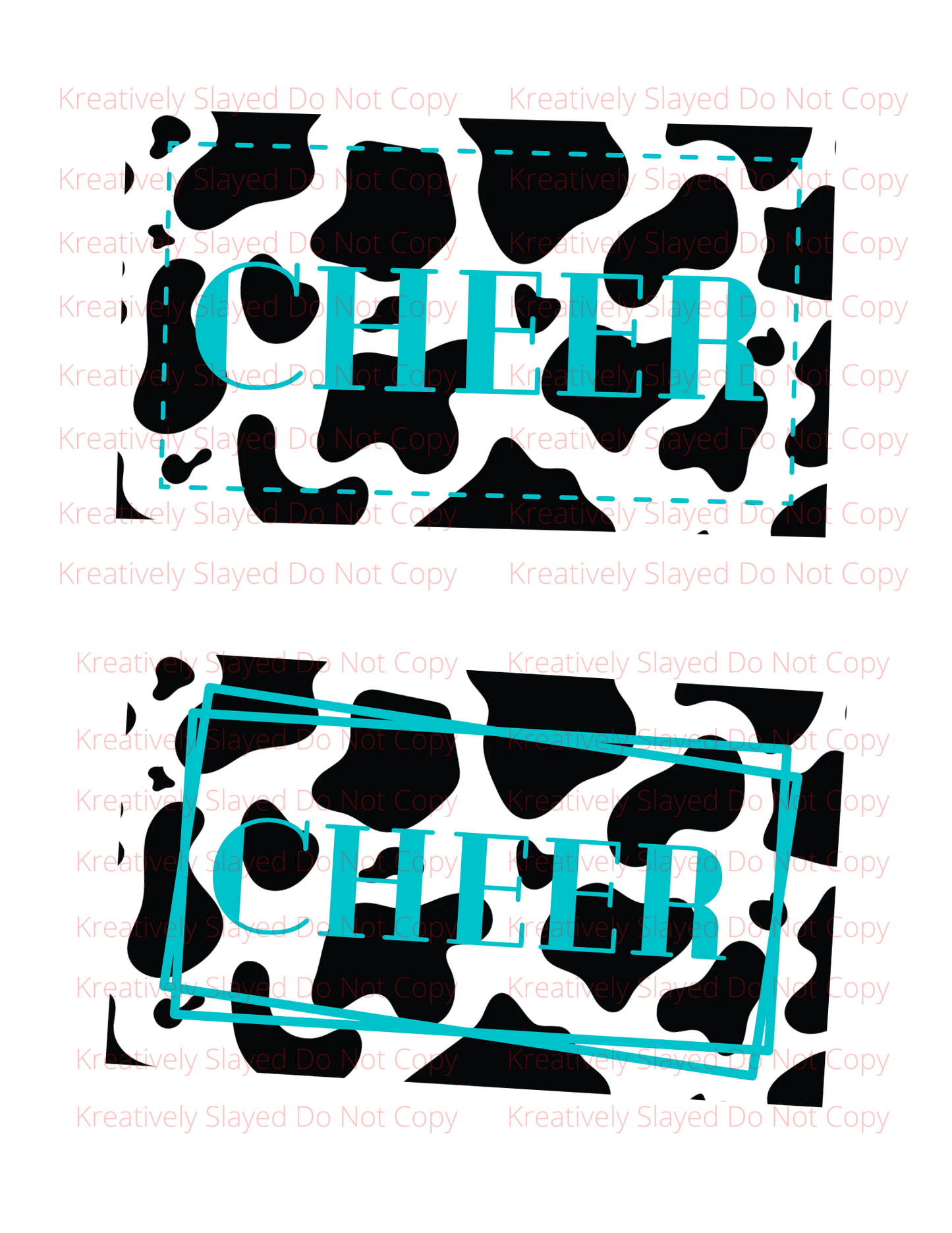 Cheer Cow Print SVG,PNG