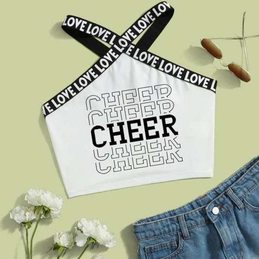 Love Letter Cheer Halter Top for kids (Discontinue)