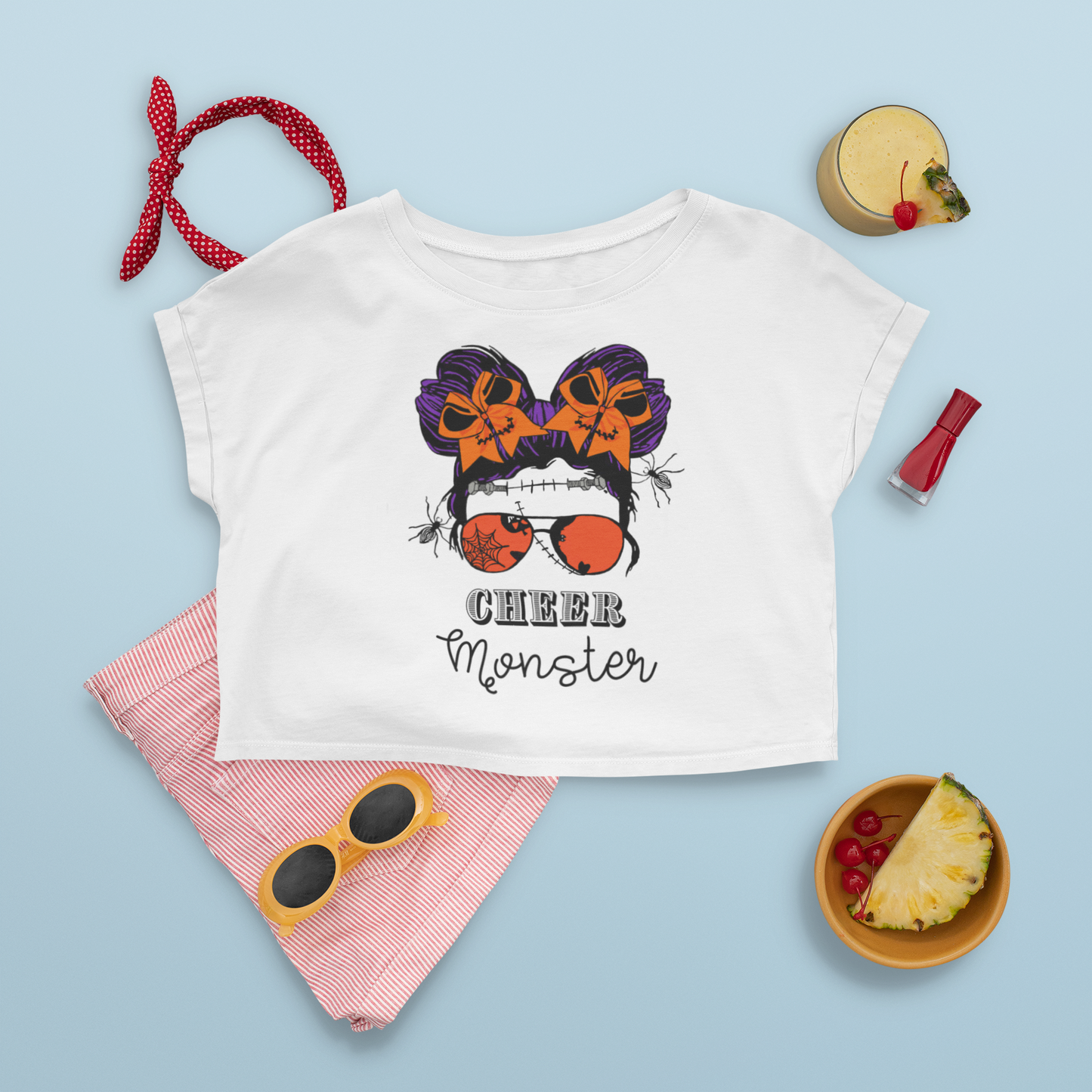 Cheer Monster Crop Top or T-Shirt (Pre-Order)