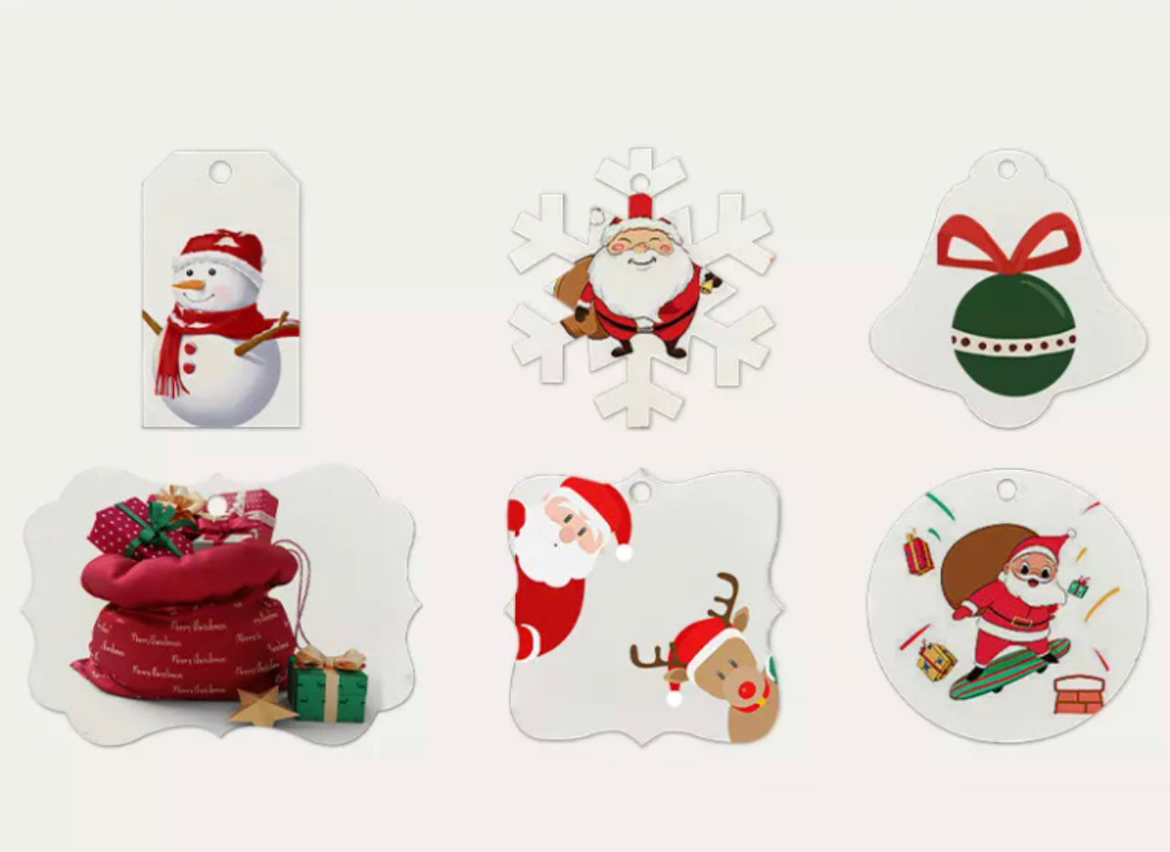 Sublimation Ornaments | Holiday Ornament | MDF Sublimation |Christmas Decorations| Winter Ornaments